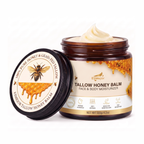 ESMejor 100% Pure Grass-Fed Tallow Honey Balm - Face & Body Moisturizer (120g / 4.2 oz)
