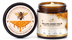 ESMejor 100% Pure Grass-Fed Tallow Honey Balm - Face & Body Moisturizer (120g / 4.2 oz)
